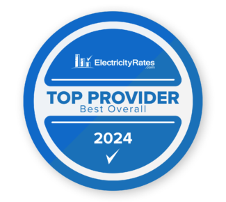 Best Overall Electricity Provider badge