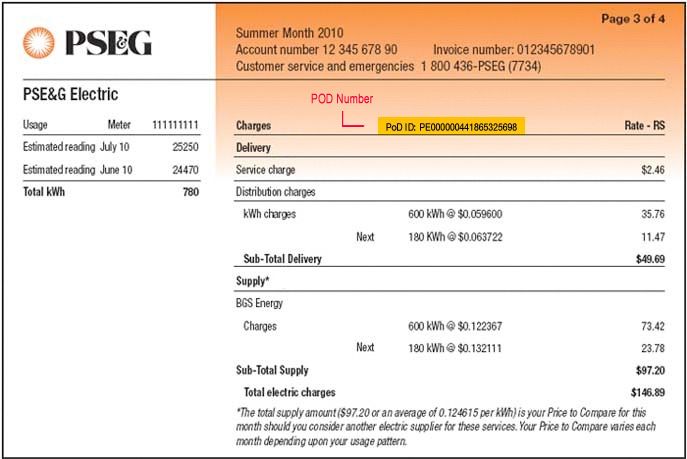 Pseg Energy Cost