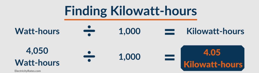 Watt to kilowatt