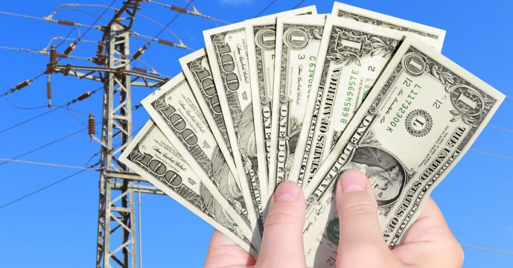 image showing cash and a electric utility pole