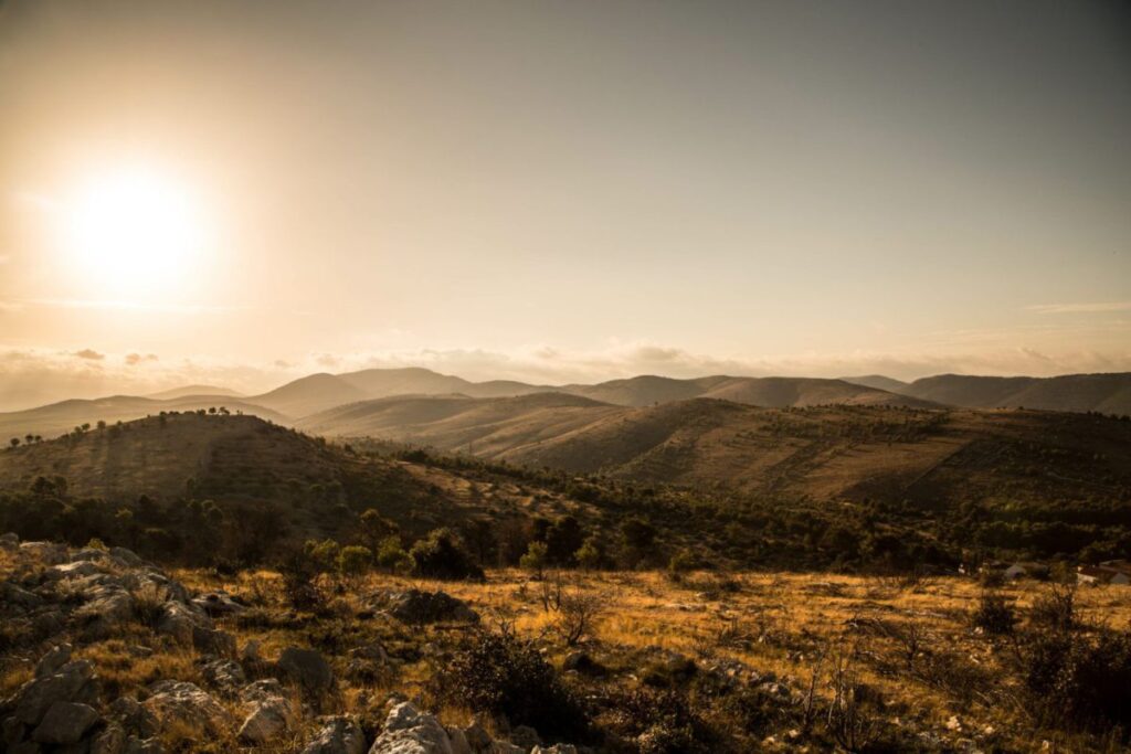 How to protect yourself and home during the Texas heat wave. Phot of a dry desert landscape.