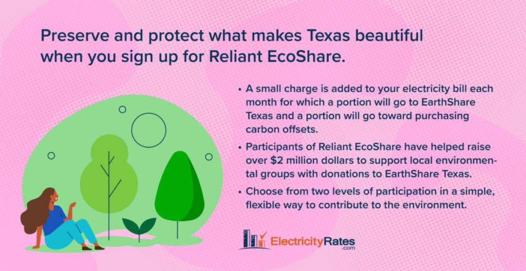 Sign up for Reliant EcoShare to support conservation and environmental efforts in Texas.