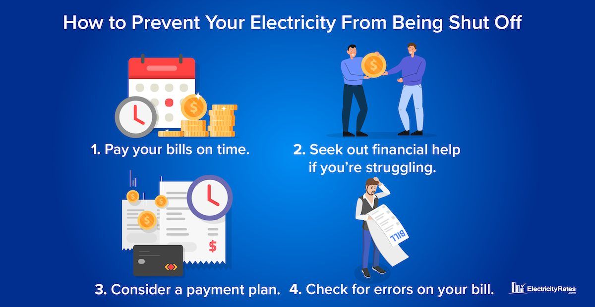 How to prevent your electricity from being shut off.